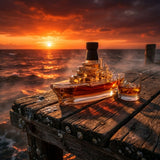 Karafa de whisky - Edição Naval