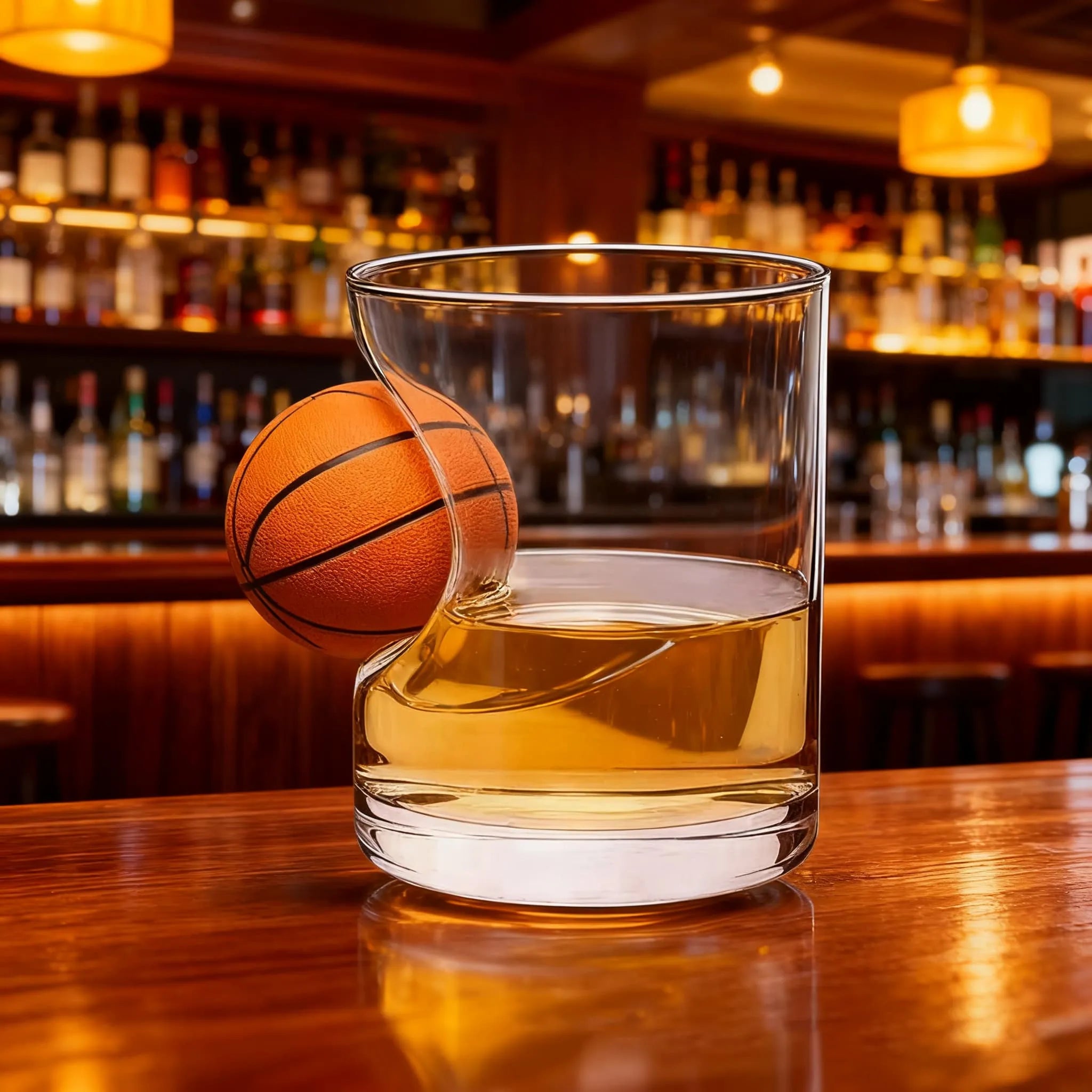 Copos de uísque criativos com bolas