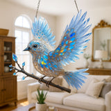 Espírito Pássaro Azul  - Um Momento de Brilho Artesanal para a Sua Casa
