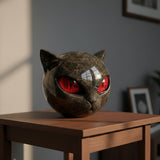 O gato Guardião Negro de Pedra