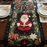 Caminho de mesa acolchoado - Brilho Ártico