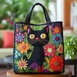 Mala Acolchoada Gato Preto Encantador