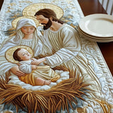 Caminho de mesa acolchoado - Luz de Belém