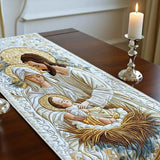 Caminho de mesa acolchoado - Luz de Belém