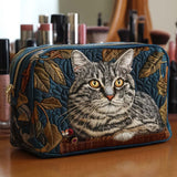 Bolsa de Maquilhagem Almofadada Bigodes Brilhantes