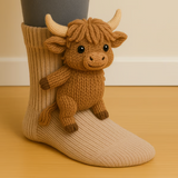 Lydia - Meias com padrão de vaca