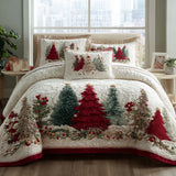 Conjunto de roupa de cama acolchoada de 3 peças - Maravilha Fosca