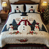 Conjunto de roupa de cama acolchoada de 3 peças - Amigos Gelados