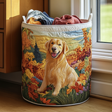 Cesto de Roupa Almofadado Alegria Golden Retriever