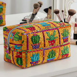 Bolsa de Maquilhagem Almofadada Espinhos Dourados