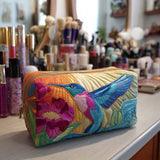 Bolsa de Maquilhagem Almofadada Colibri