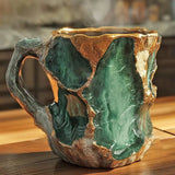 Canecas de Café com Cristais Minerais Incorporados