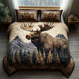 Conjunto de roupa de cama acolchoada de 3 peças - Animais da Floresta