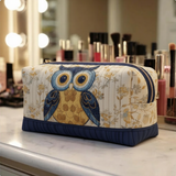 Bolsa de Maquilhagem Almofadada Penas Místicas