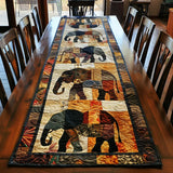 Caminho de mesa acolchoado - Elefante Real
