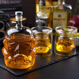 Conjunto Garrafa de Whiskey e Copos
