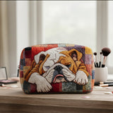 Bolsa de Maquilhagem Almofadada Sonhos de Bulldog