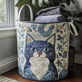 Cesto de Roupa Almofadado de Gato