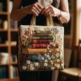 Mala Acolchoada Artística Pergaminho Floral