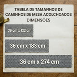 Caminho de mesa acolchoado - Sonho de Koi