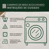 Caminho de mesa acolchoado - Alegria de Jingle