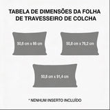 Fronha de Almofada Acolchoada - Brilho Festivo Aquático